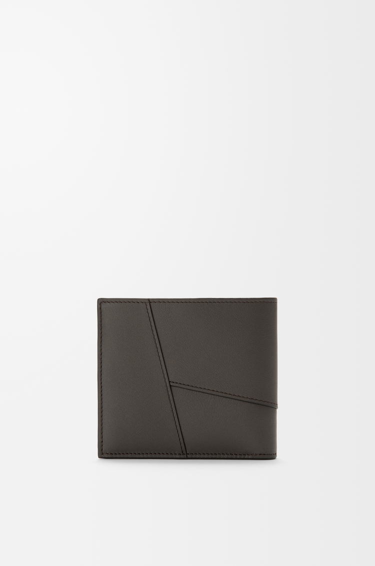 LOEWE 经典牛皮革 Puzzle 双折钱包 深灰色