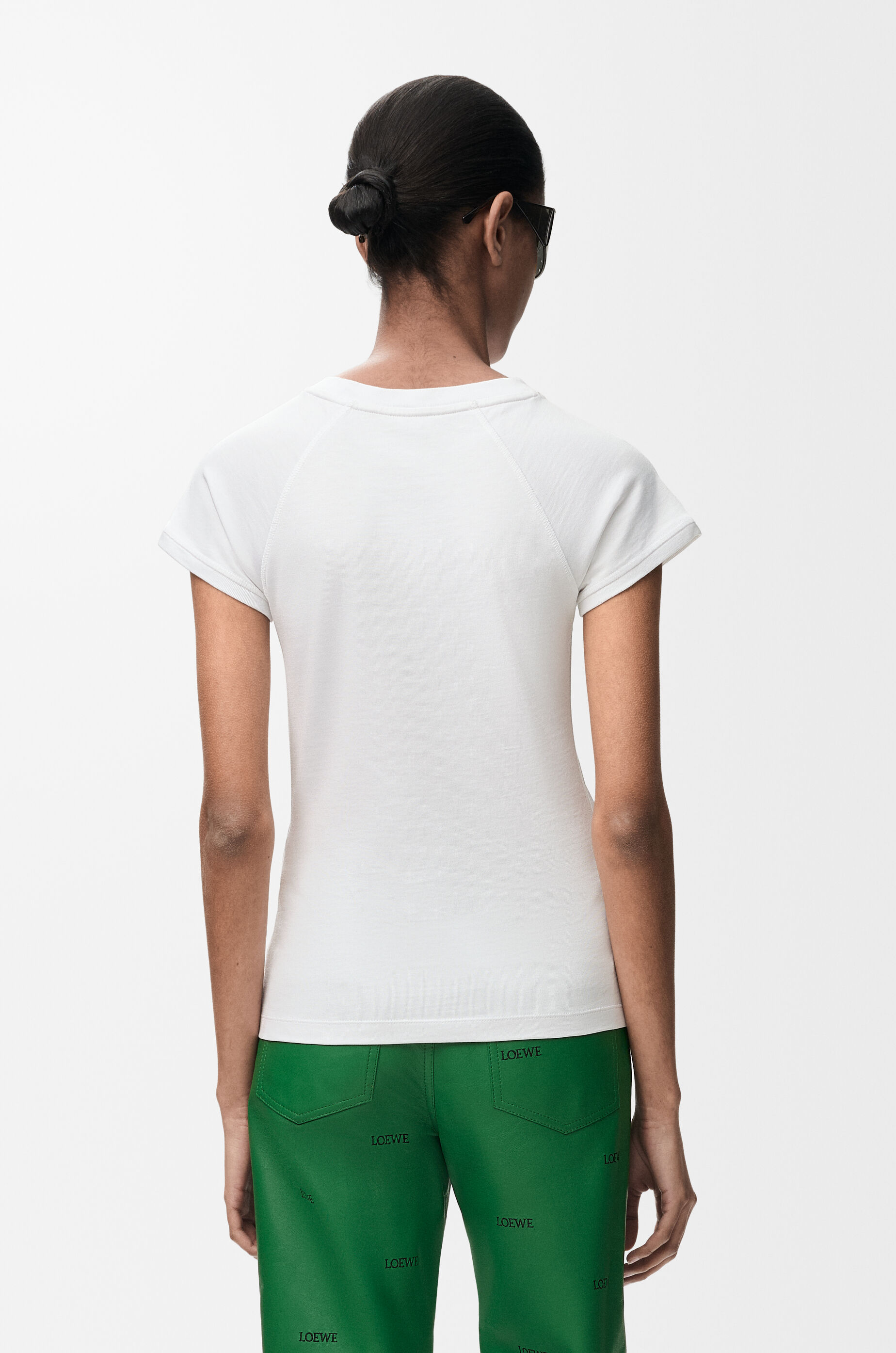 スモールフィット Tシャツ（コットンブレンド） ホワイト - ロエベ