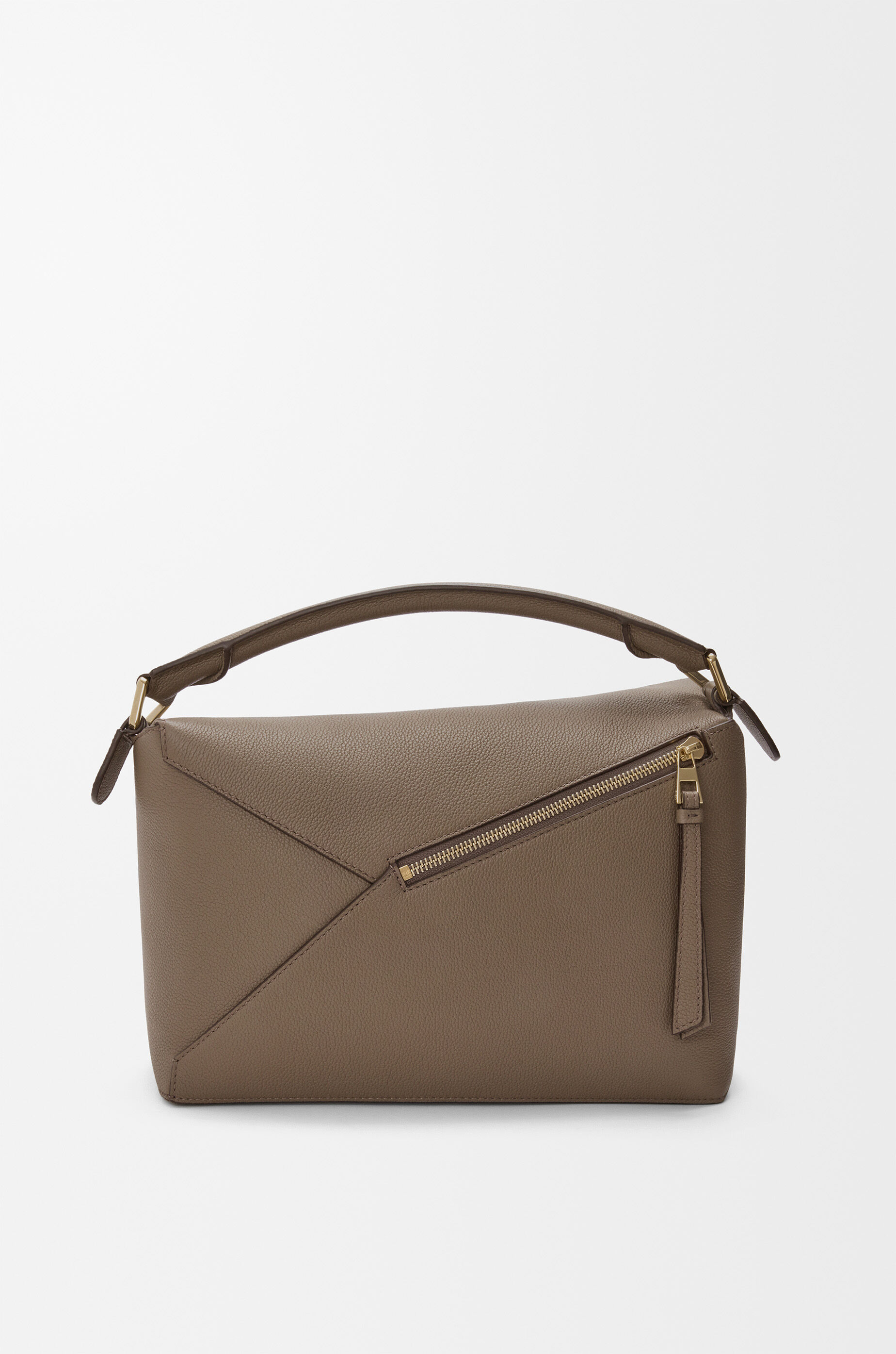 Medium Puzzle Edge bag in soft grained calfskin Brown - LOEWE