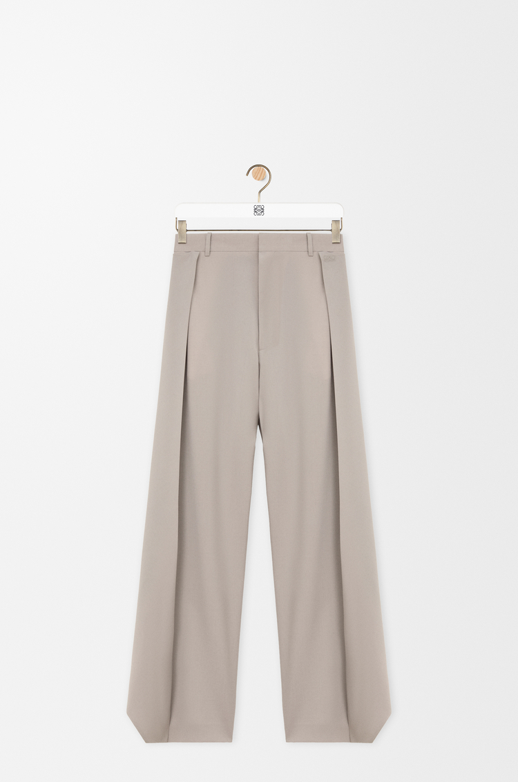 LOEWE Trousers in wool Light Taupe