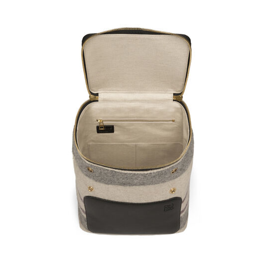 Goya Stripes Small Backpack Multicolor/Black - LOEWE