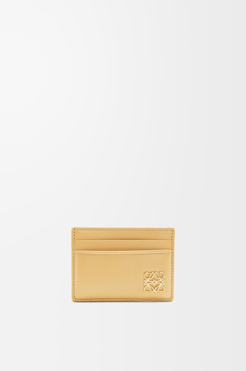 LOEWE Puffer Anagram plain cardholder in shiny nappa calfskin Dark Butter plp_rd