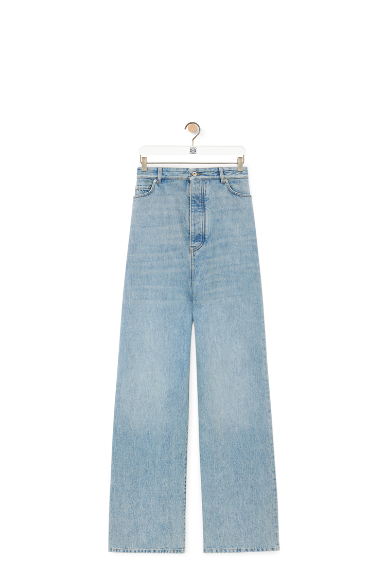 LOEWE Bustier high waisted jeans in denim Washed Blue