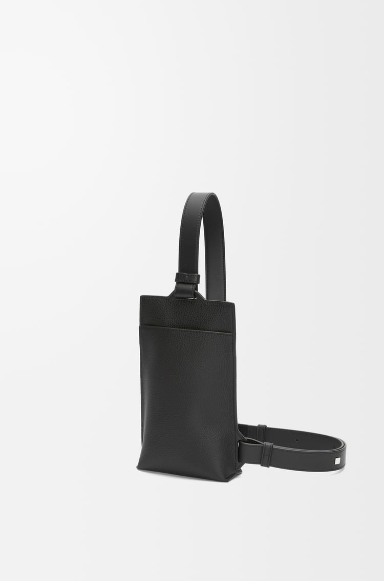 LOEWE Vertical T Pocket in soft grained calfskin Black