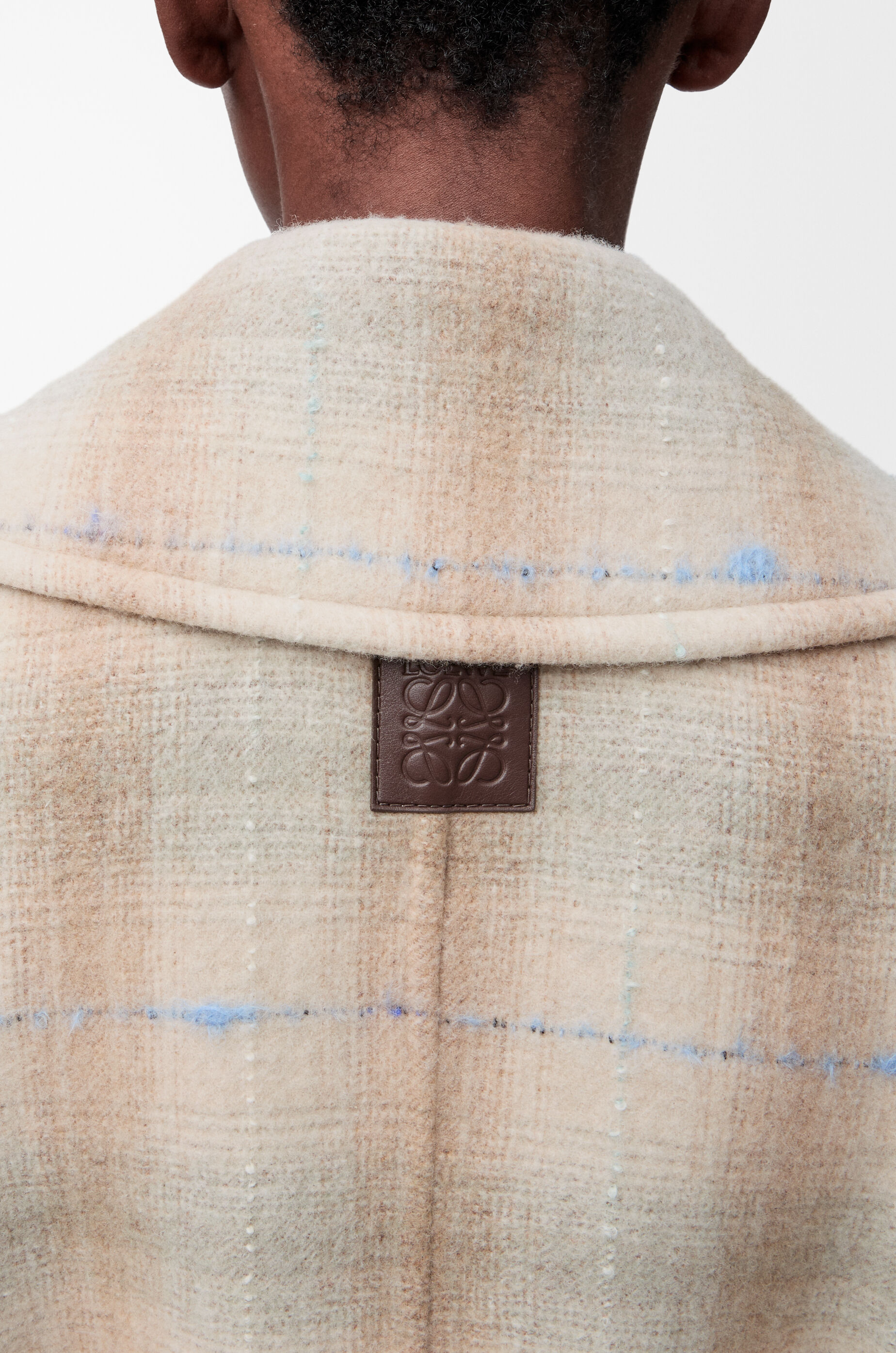 Coat in wool and cashmere blend Beige - LOEWE