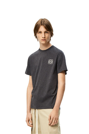 LOEWE Camiseta en algodón con anagrama Gris Melange plp_rd