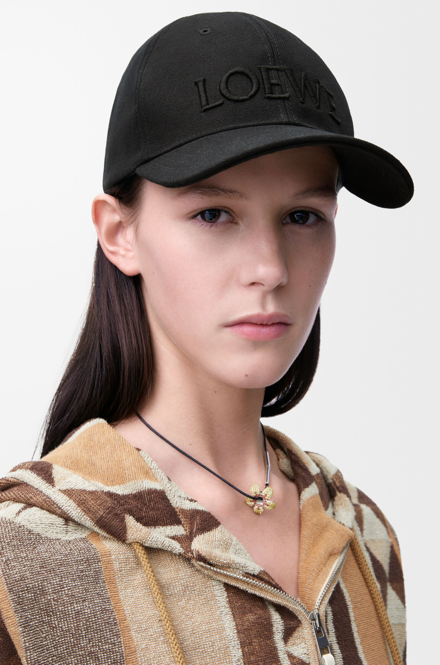 割引クーポン キャップ（キャンバス） ブラック - LOEWE 帽子
