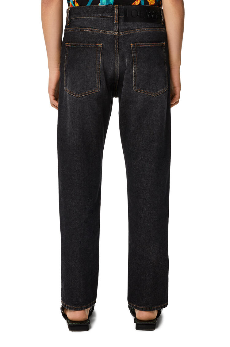 LOEWE Rainbow patch trousers in denim Washed Black pdp_rd