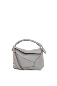 LOEWE Small Puzzle bag in soft grained calfskin Pearl Grey