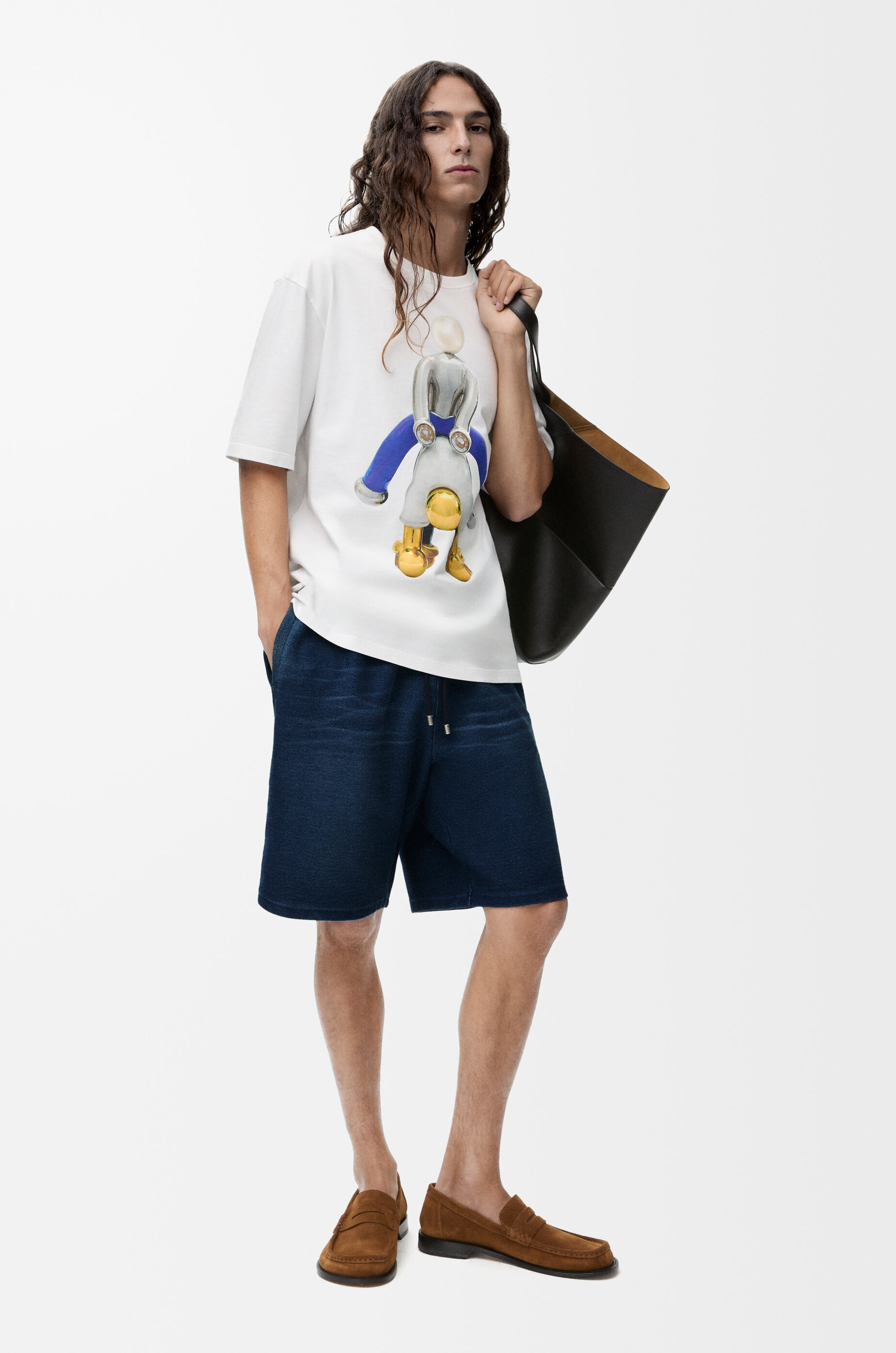 ≪贅沢な逸品≫【LOEWE】コットン ショーツ ショーツ(コットン) ブルー - LOEWE