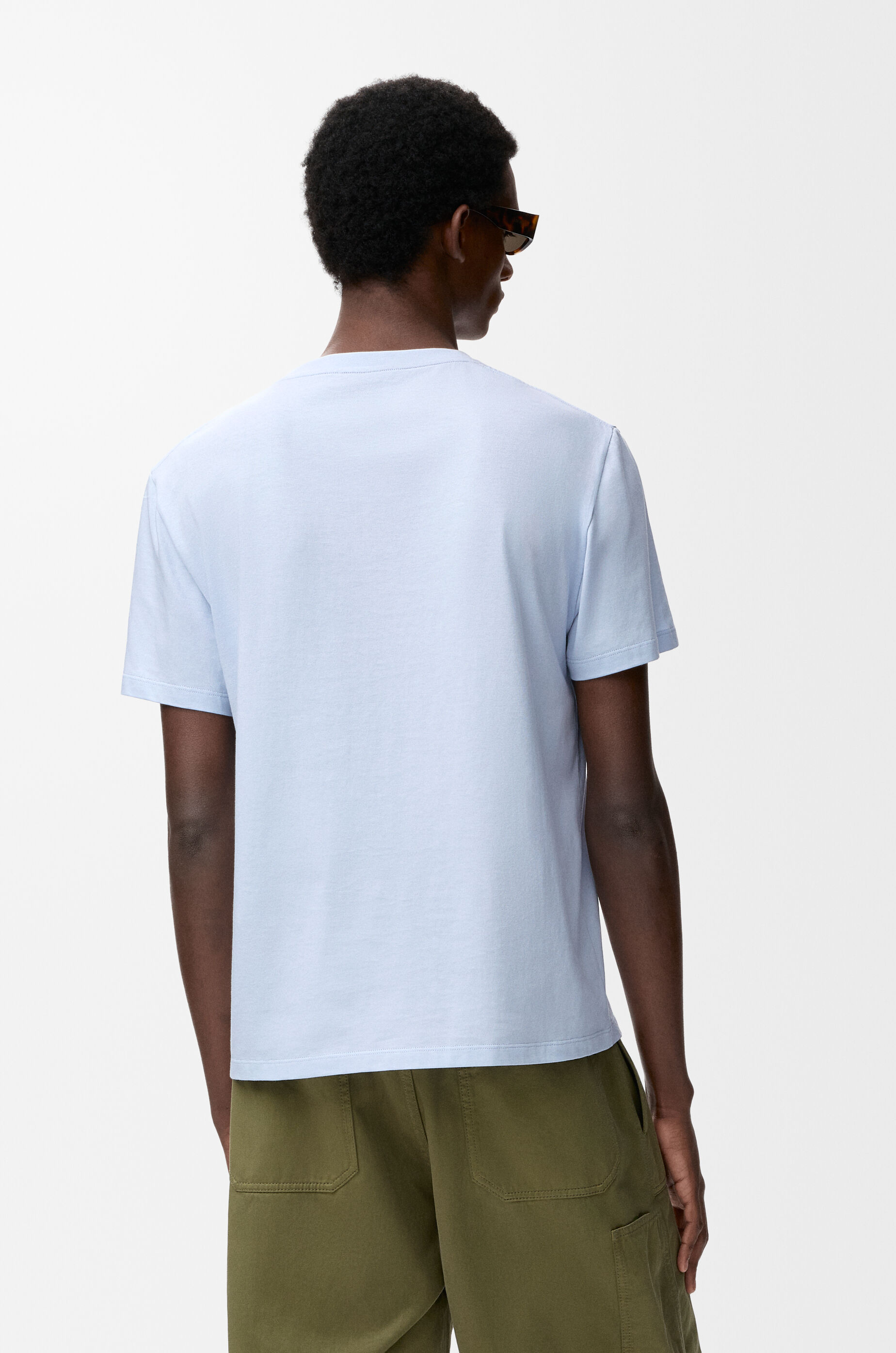 Relaxed fit T-shirt in cotton Blue - LOEWE USA Official Website