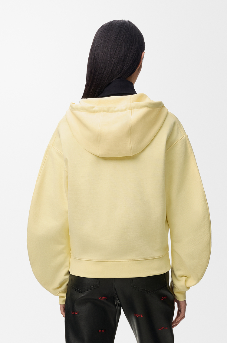 LOEWE Sudadera con capucha Flamenco en algodón Vainilla