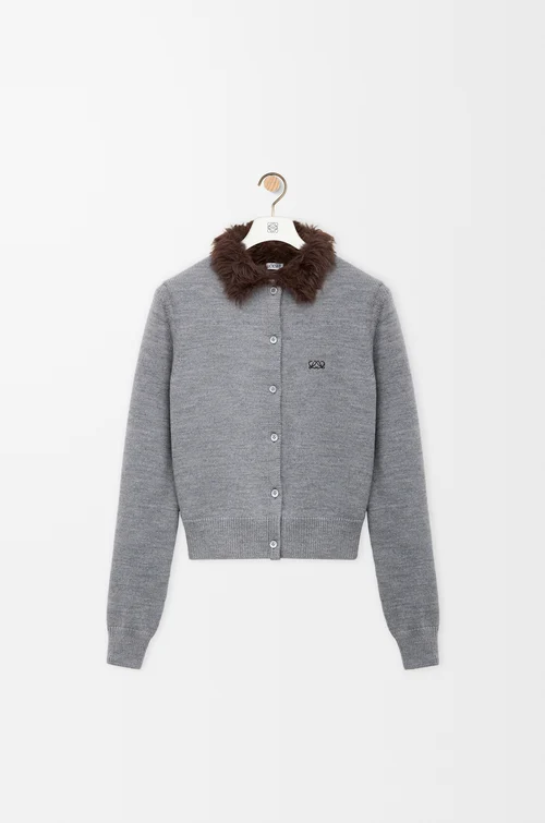 LOEWE Cárdigan en lana Gris