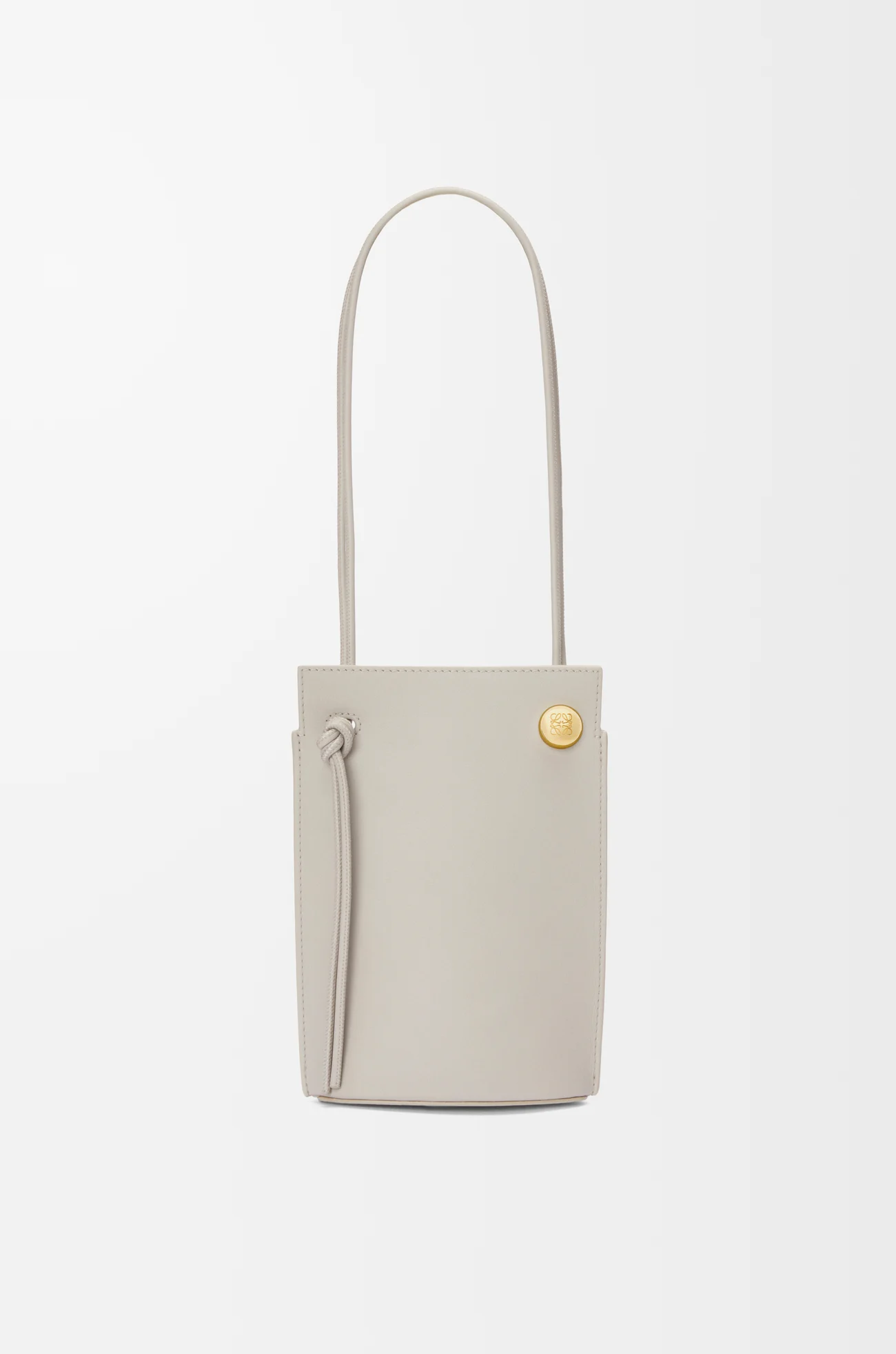 LOEWE Bolso Pebble Dice en piel de ternera Gris Valva