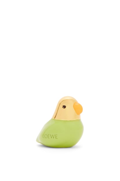 LOEWE Parrot dice in brass Green/Gold plp_rd