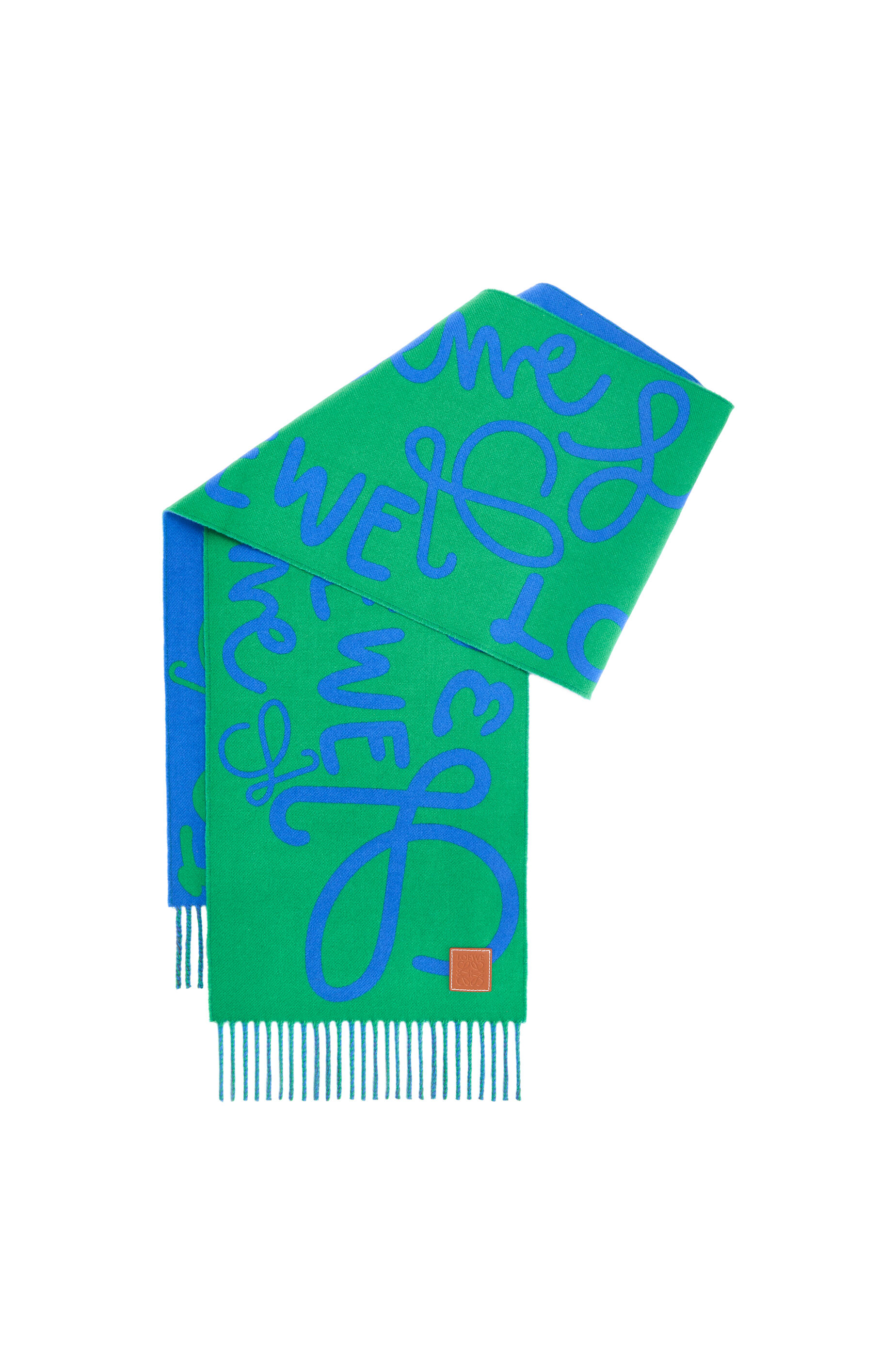 Loewe Scarf 180CM  Dark Green Cashmere 968540