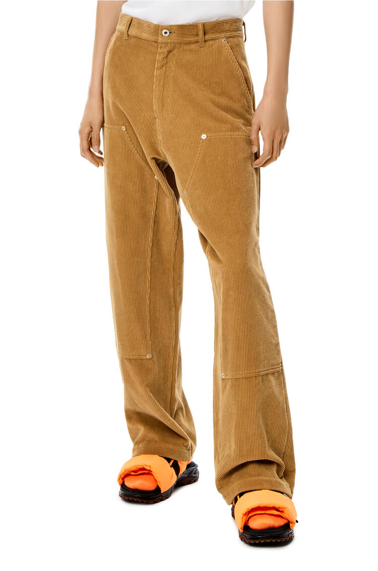 LOEWE Corduroy patch trousers in cotton Beige pdp_rd