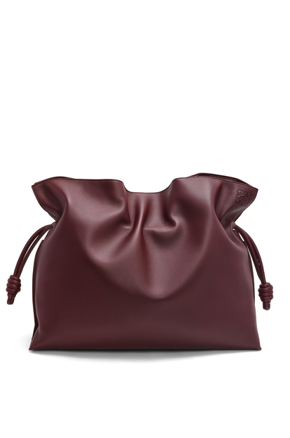 LOEWE XL Flamenco bag in nappa calfskin Dark Burgundy