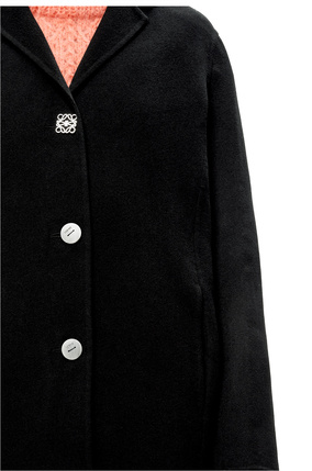 LOEWE Anagram coat in wool and cashmere Black plp_rd