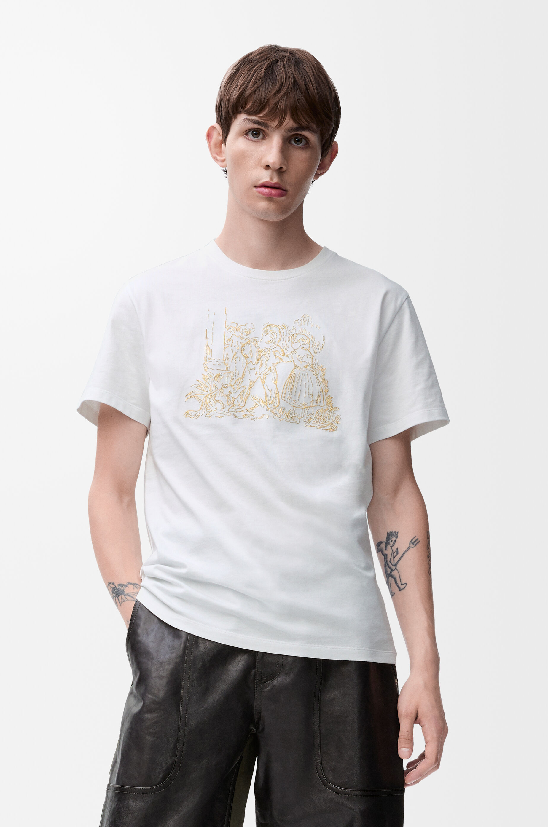 Relaxed fit T-shirt in cotton White - LOEWE