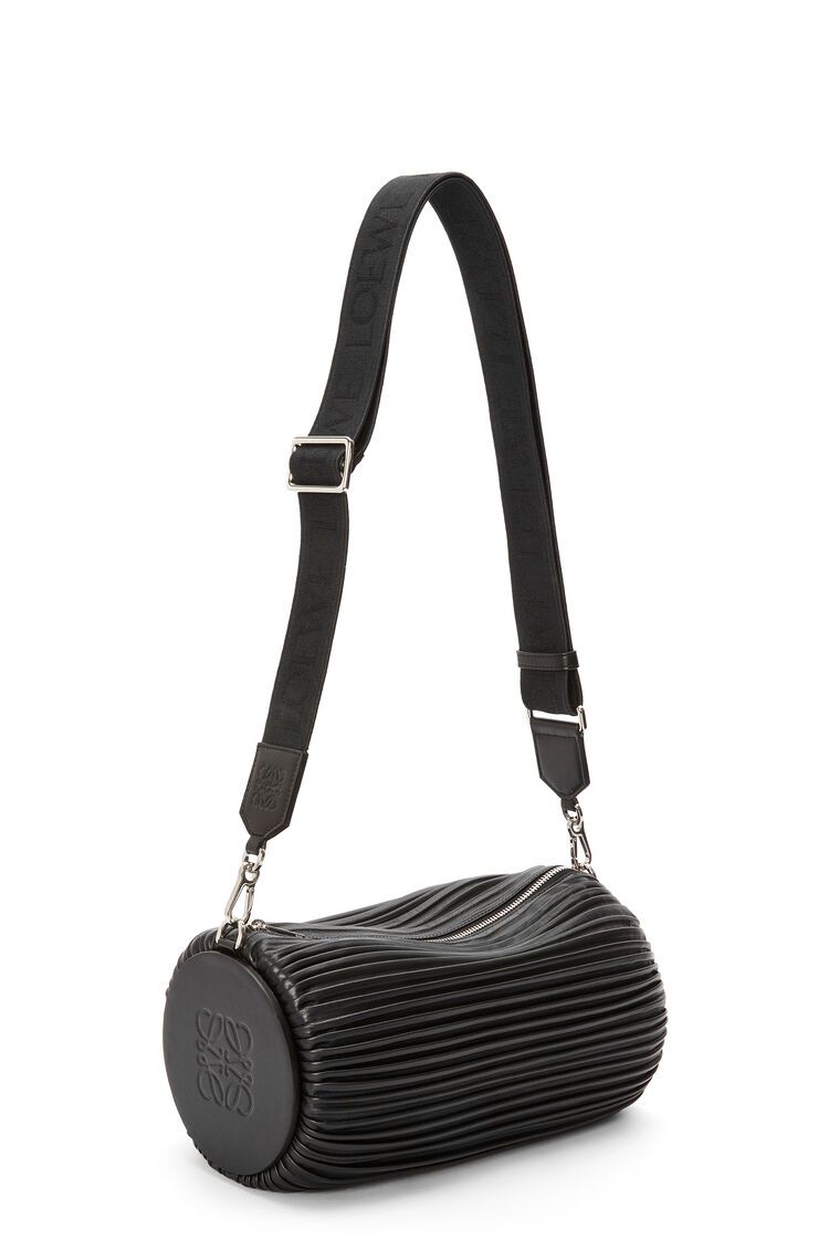 ブレスレットポーチ ラージ（プリーツナパ） ブラック LOEWE