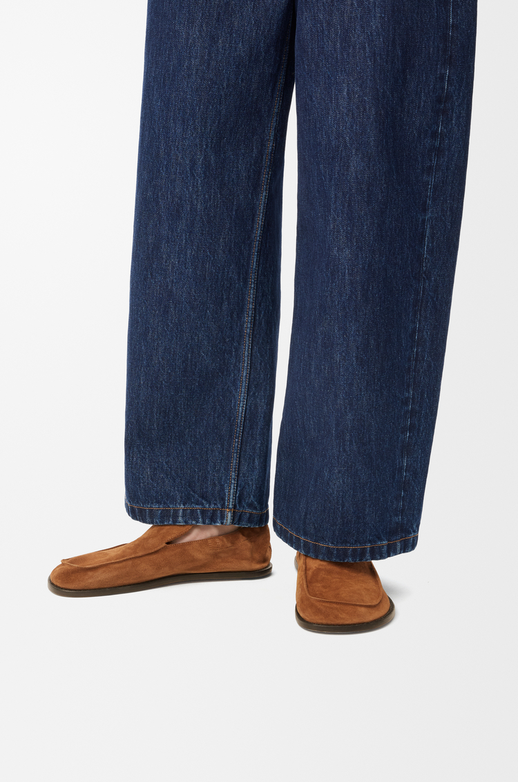 LOEWE Flex loafer in suede Chocolate