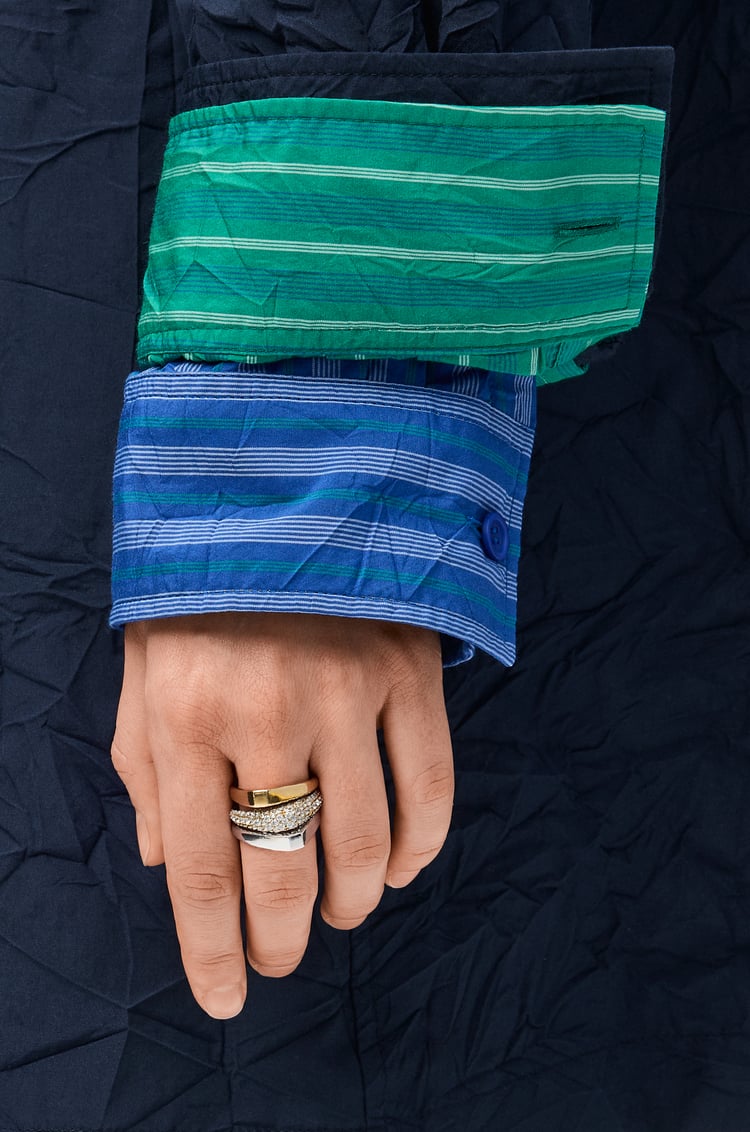 LOEWE Stirrup ring in sterling silver Silver