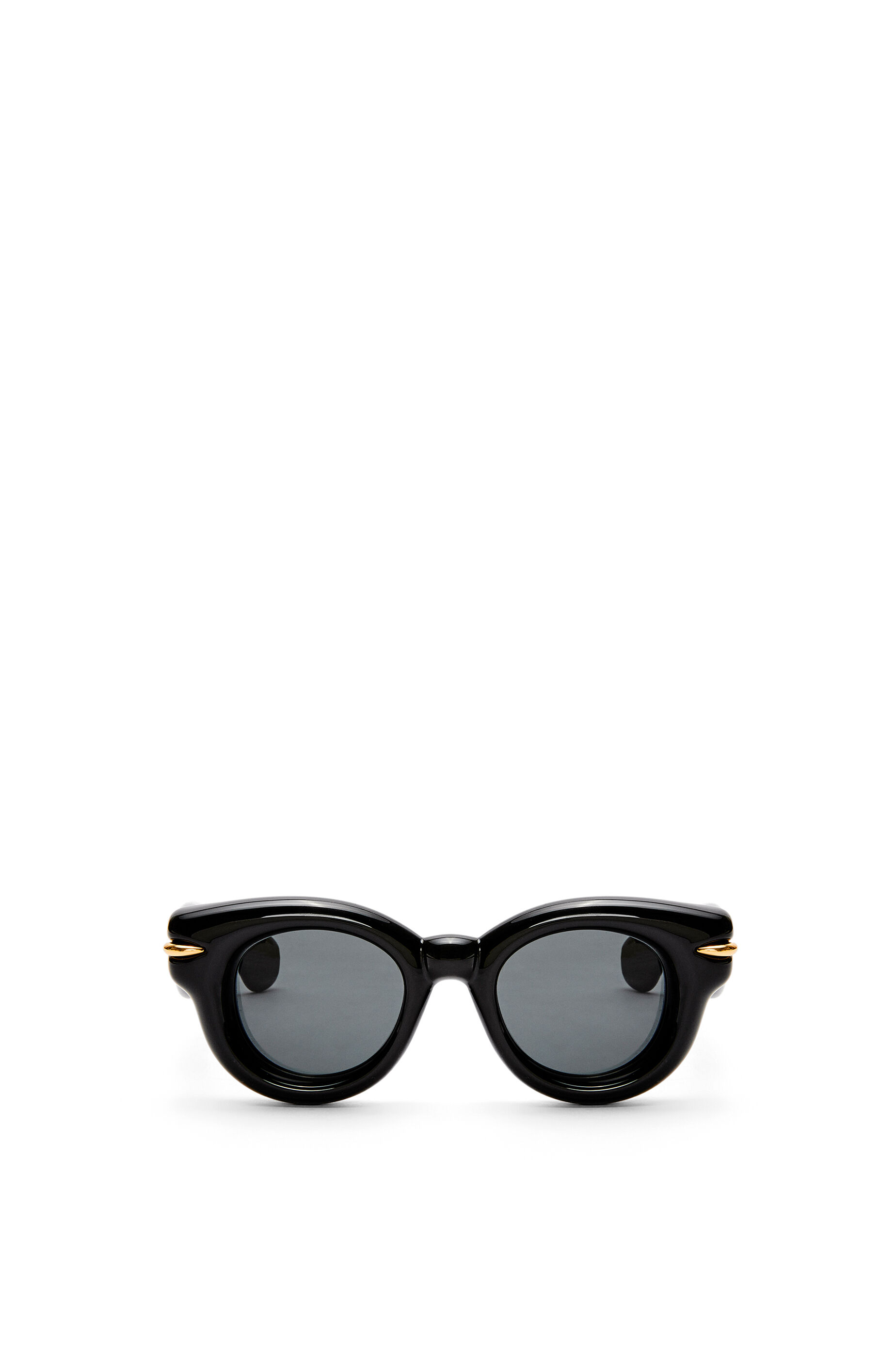Inflated round sunglasses Shiny Black LOEWE