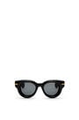 LOEWE Inflated round sunglasses in nylon Shiny Black