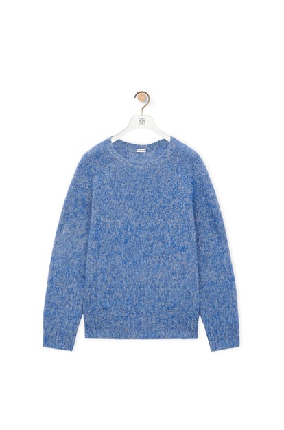 LOEWE Sweater in wool Blue/Yellow