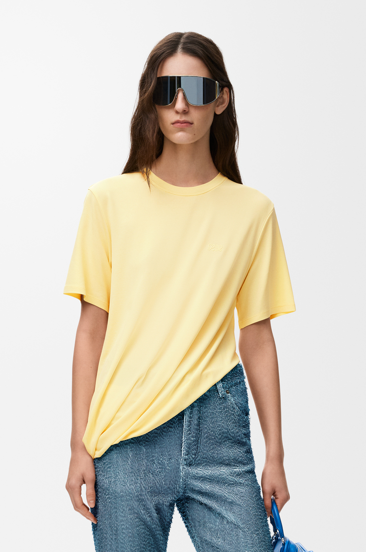 LOEWE Top aus Viskose Hellgelb