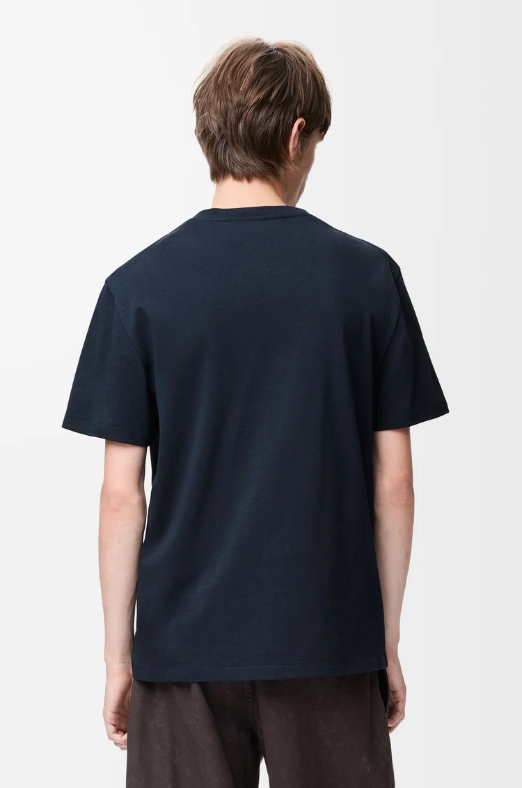 LOEWE Camiseta de corte holgado en algodón Azul Marino Oscuro