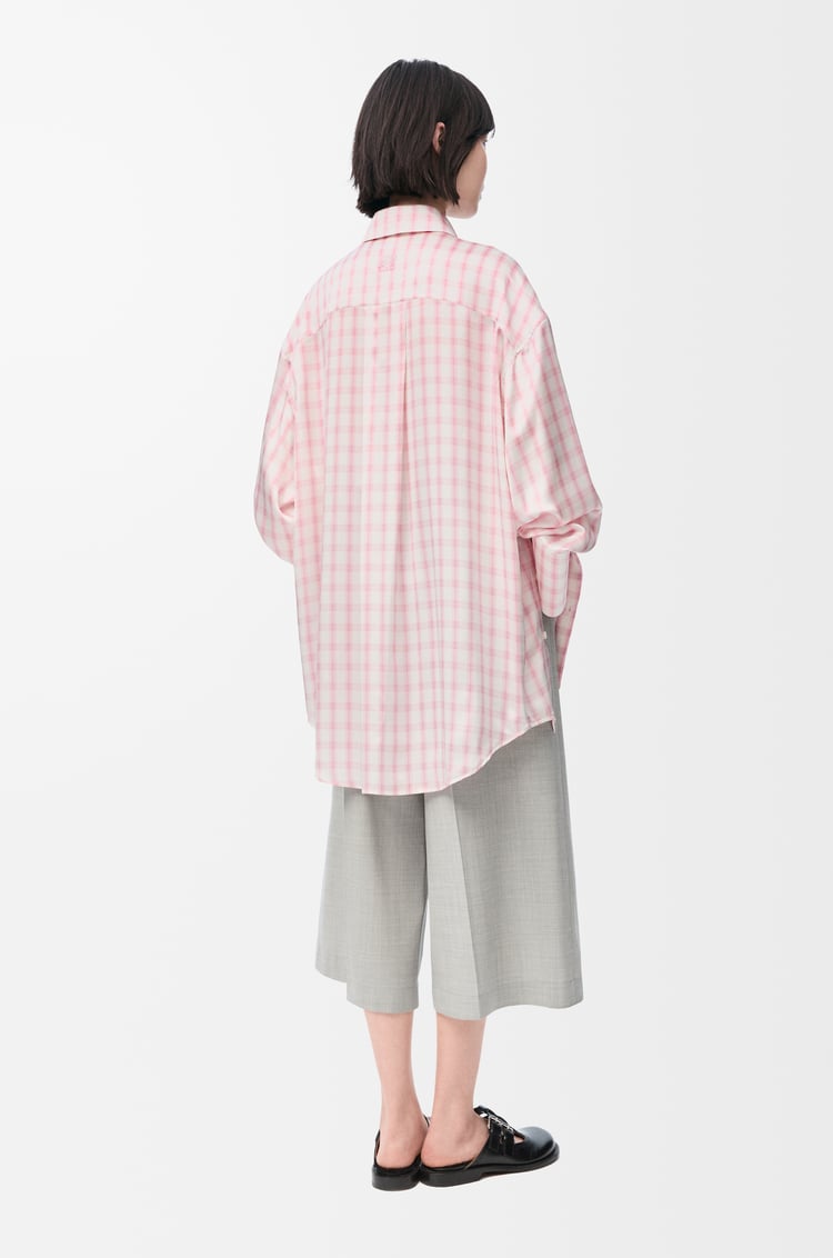 LOEWE Shirt in silk White/Pink