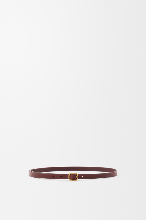 LOEWE 라운드 소프트 벨트 - 클래식 카프스킨 다크 브라운