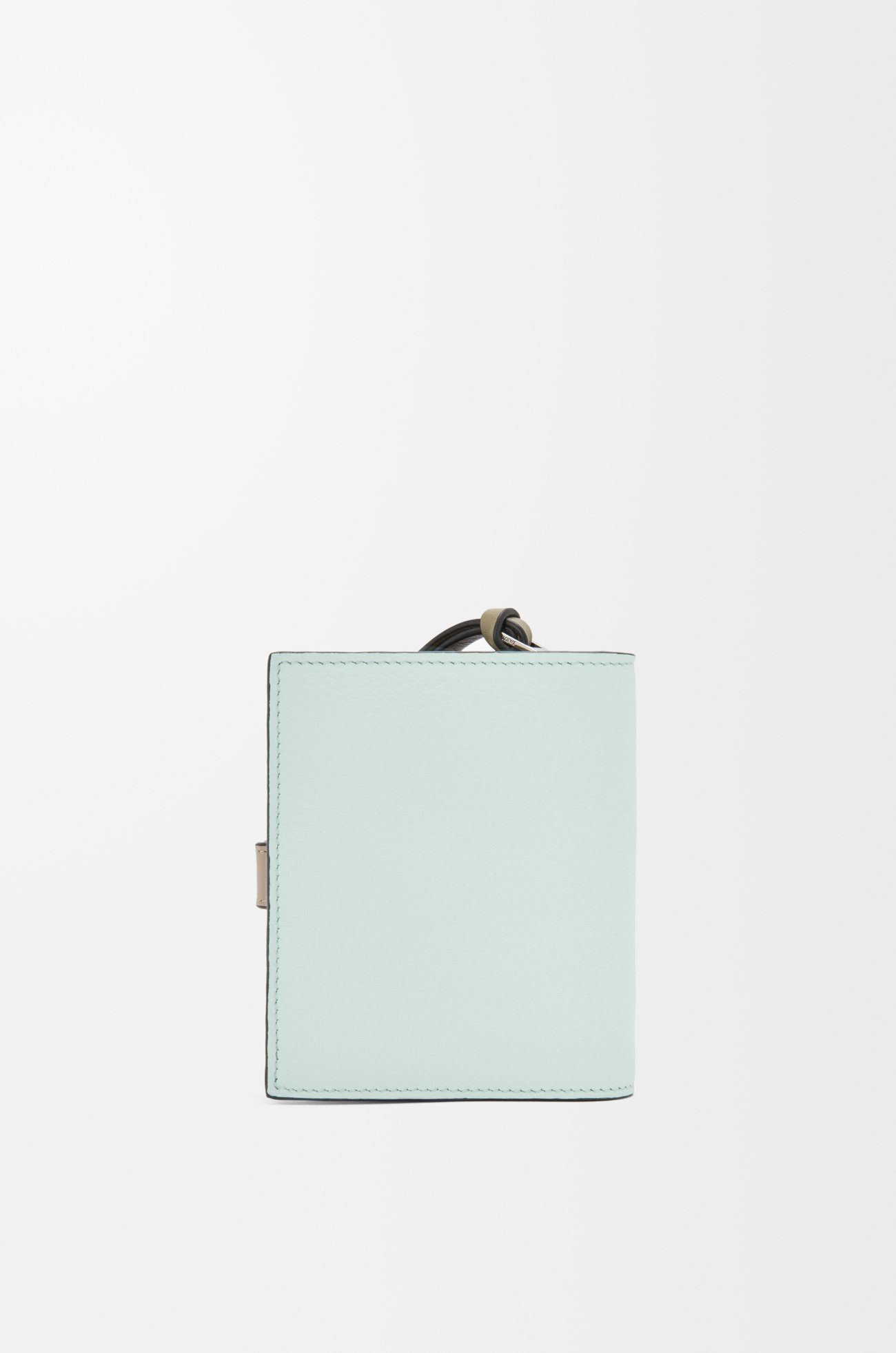 LOEWE Compact zip wallet in soft grained calfskin Frozen/Clay