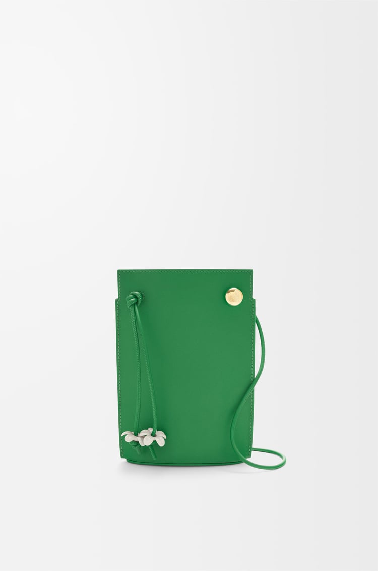 LOEWE ペブル ダイス ポケット（クラシックカーフ） トロピカルグリーン/ホワイト