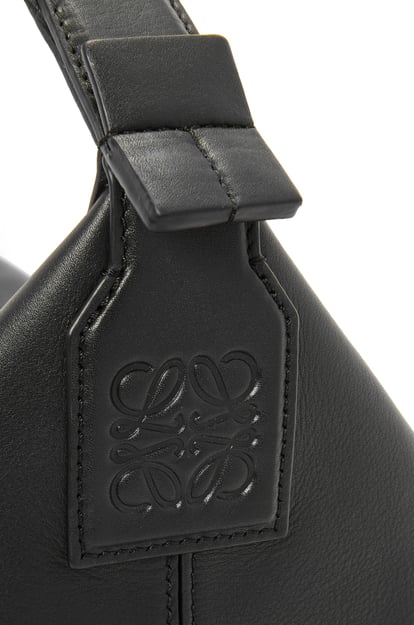 LOEWE Small Cubi Crossbody bag in supple smooth calfskin and jacquard Black plp_rd