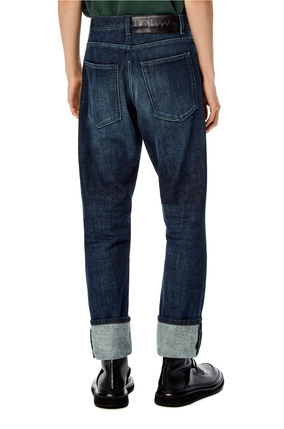LOEWE Tapered vintage wash jeans in cotton Blue Denim plp_rd