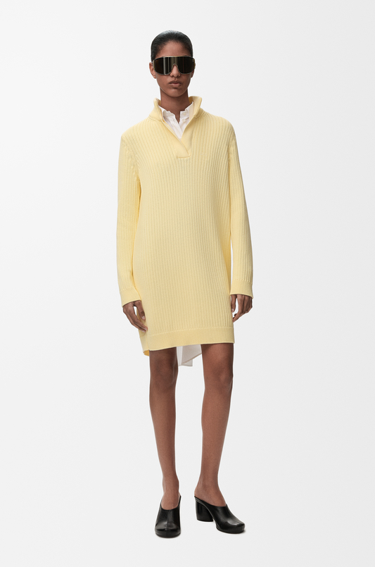 loewe dress x Paulas Ibiza Mermaid material construction with a classic poplin collar and back LOEWE - Pin Dress In