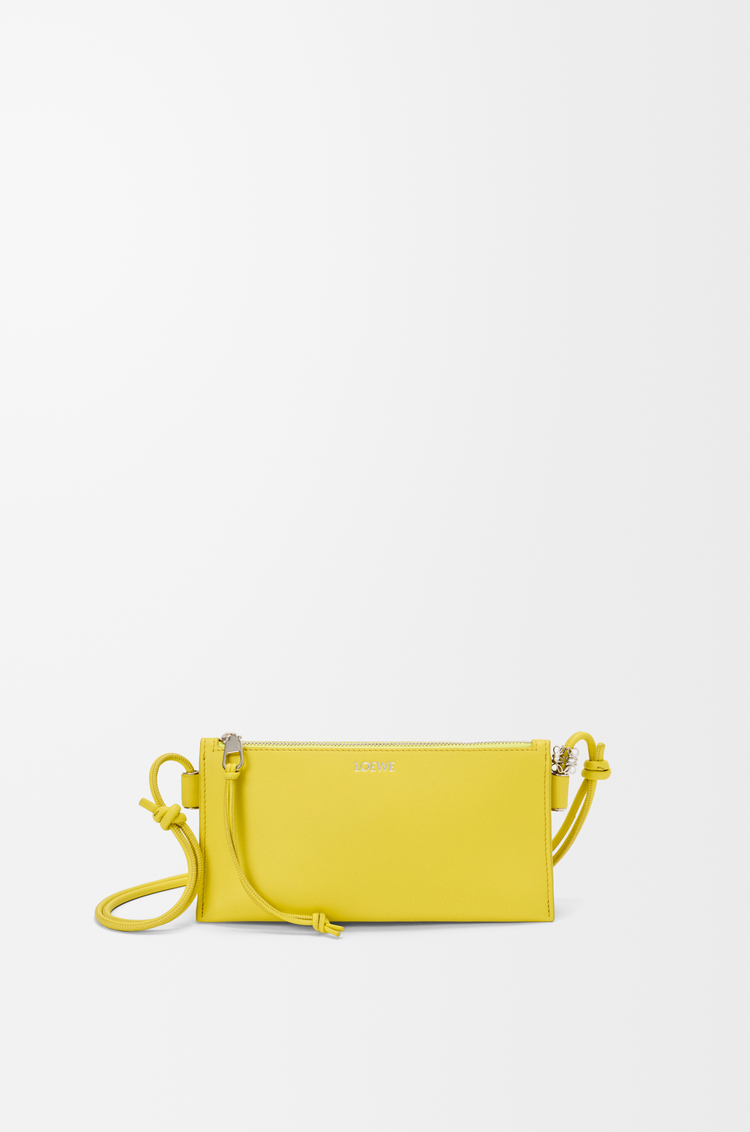 LOEWE Joya pouch in nappa calfskin Lemon