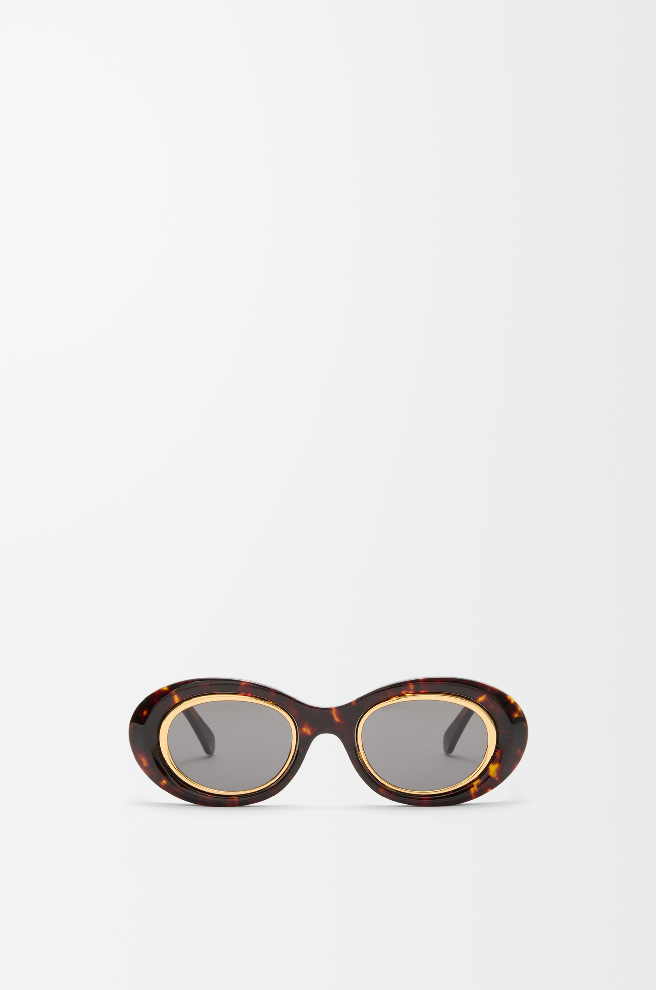 LOEWE Gafas de sol Mini Anagram Oval Marrón Habano