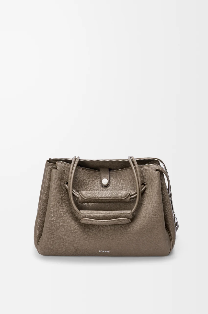 Large Madrid bag in supple grained calfskin