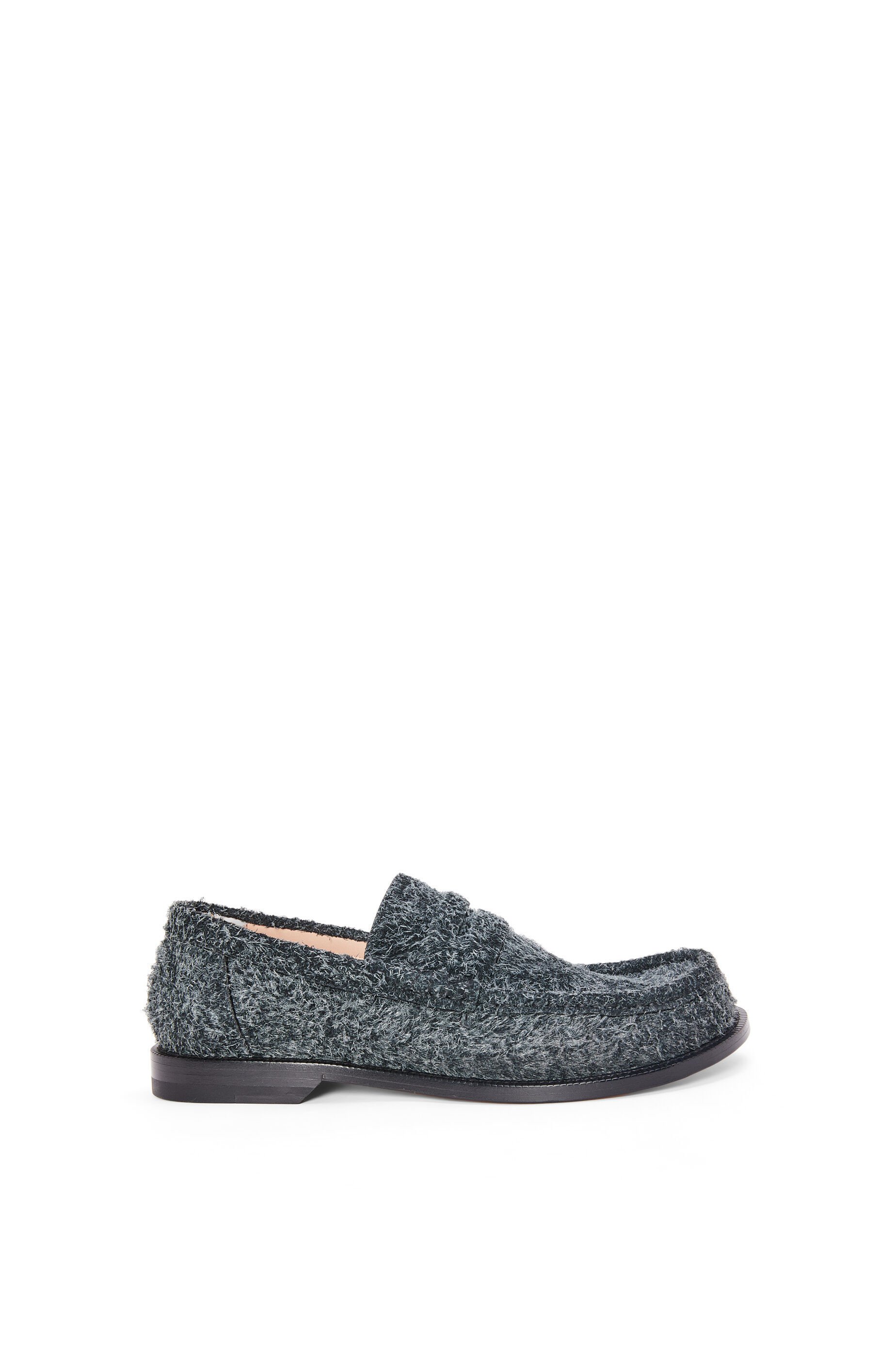 Loewe Men s Luxury Campo Loafer in Brushed Suede Blue Loafers