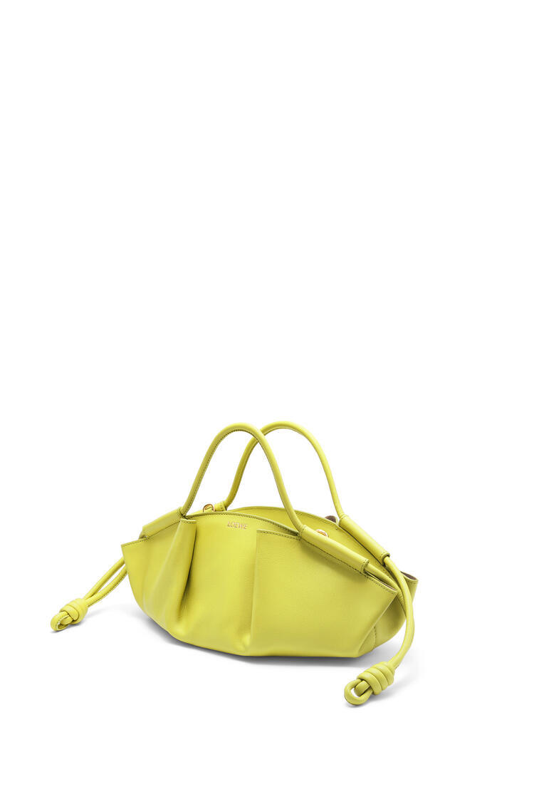 LOEWE Small Paseo bag in shiny nappa calfskin Lime Yellow