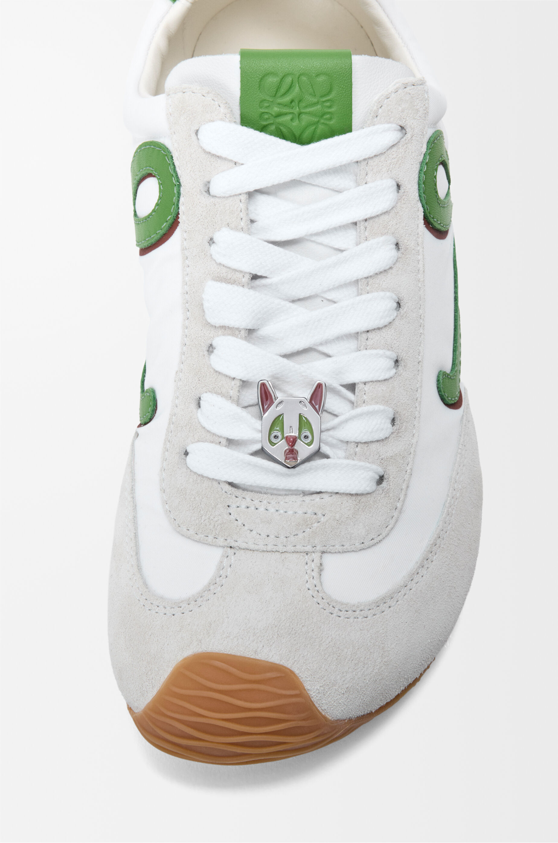 Ballet Runner 2.0 in nylon and calfskin White - LOEWE