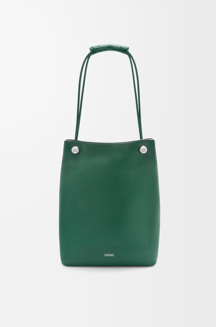 LOEWE Bolso Pebble Hobo en piel de ternera graneada Verde Oscuro
