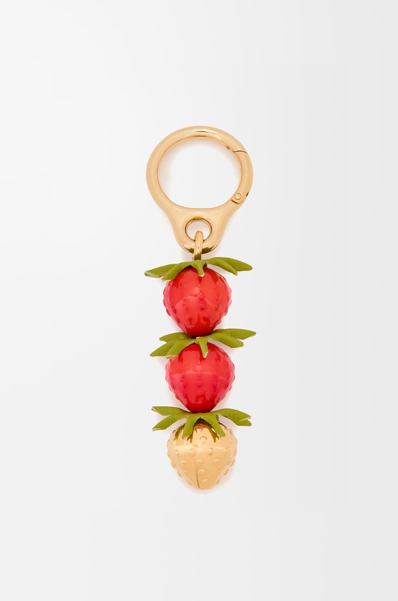 LOEWE Erdbeer-Charm  Red/Gold