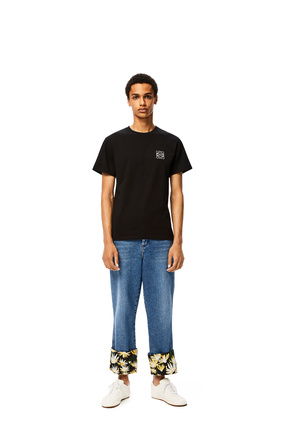 LOEWE Anagram embroidered t-shirt in cotton Black plp_rd