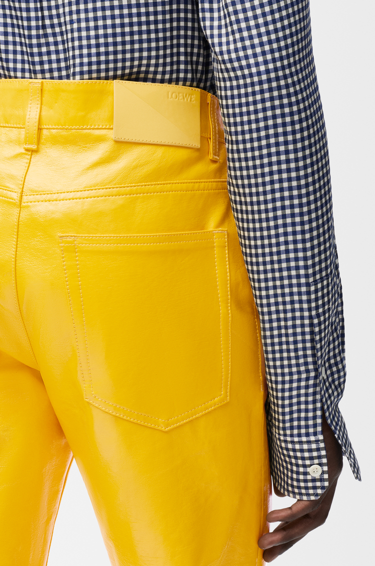 LOEWE Pantalón en mezcla de algodón Amarillo