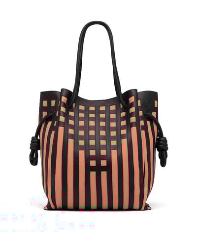 Luxury Designer Shoulder Bags For Women Loewe Flamenco Knot Tote Grid Bag